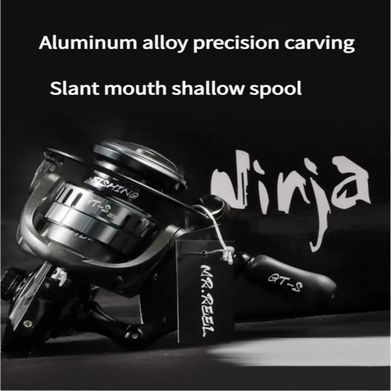 Carrete giratorio ligero Mavllos GT-S, relación 5,2: 1, carrete de pesca de agua de mar, sistema de freno de fuerza, carrete estándar, carretes giratorios de lubina - imagen 5