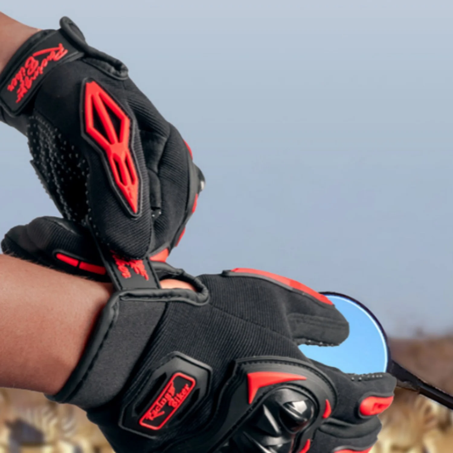Guantes tácticos de moda, guantes antideslizantes transpirables para hombres y mujeres, guantes protectores para ciclismo al aire libre, montar, acampar, 1 par - imagen 3