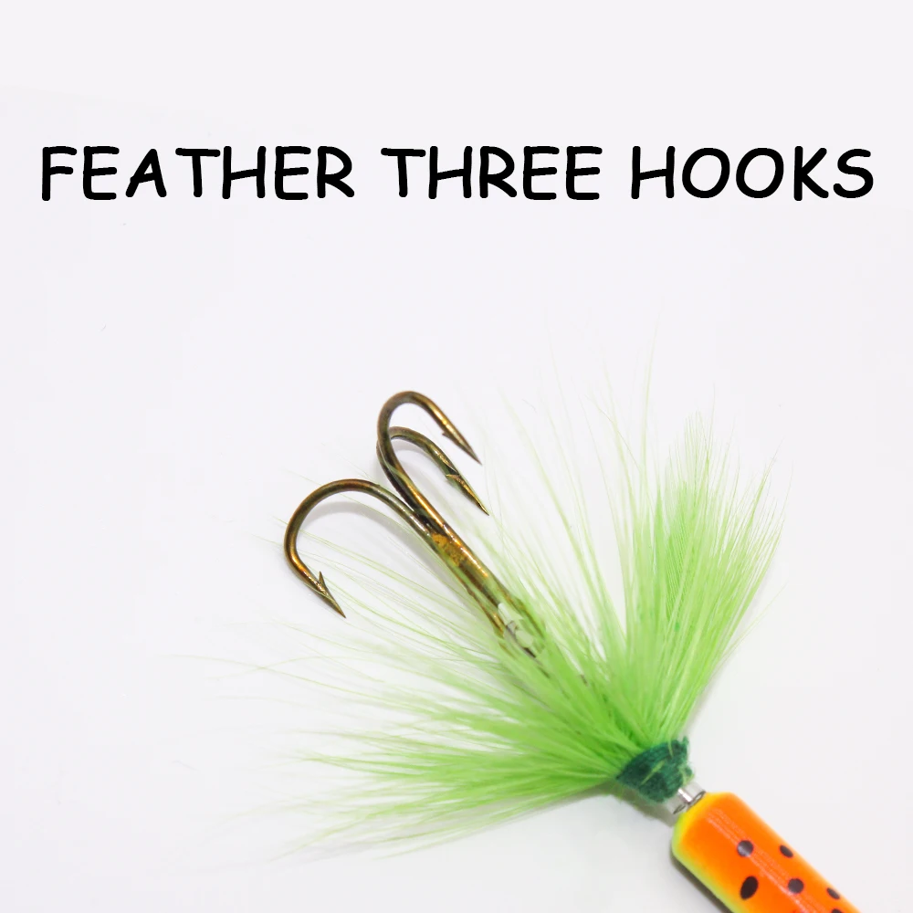 3,5g cebos giratorios cucharas de plumas de lentejuelas de Metal señuelo de pesca Spinnerbait señuelos de trucha Señuelos de pesca - imagen 3