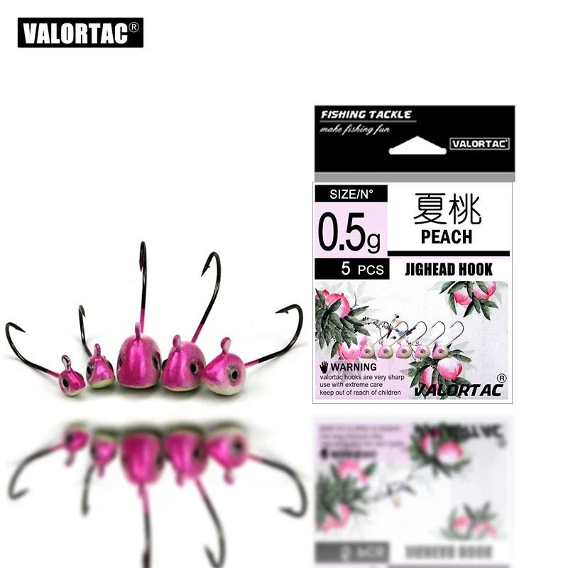 Anzuelo de pesca finesse jighead, pintura cerámica de color rosa melocotón, anzuelo de acero con alto contenido de carbono para señuelo de pesca de plástico blando - imagen 3