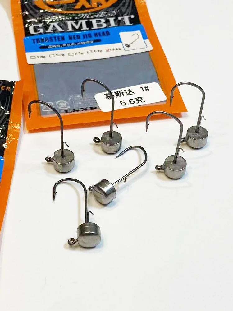 LSXR-gancho de acero de tungsteno puro 97%, percha negra afilada, alta densidad, tacto, 9174