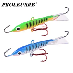 Anzuelos de hielo para invierno, señuelo de Pesca de 8,2 cm, 18g, equilibrador de Jigging, lubina para Lucio, carpa, perca, cebo duro artificial, aparejos de Pesca, 1 ud.