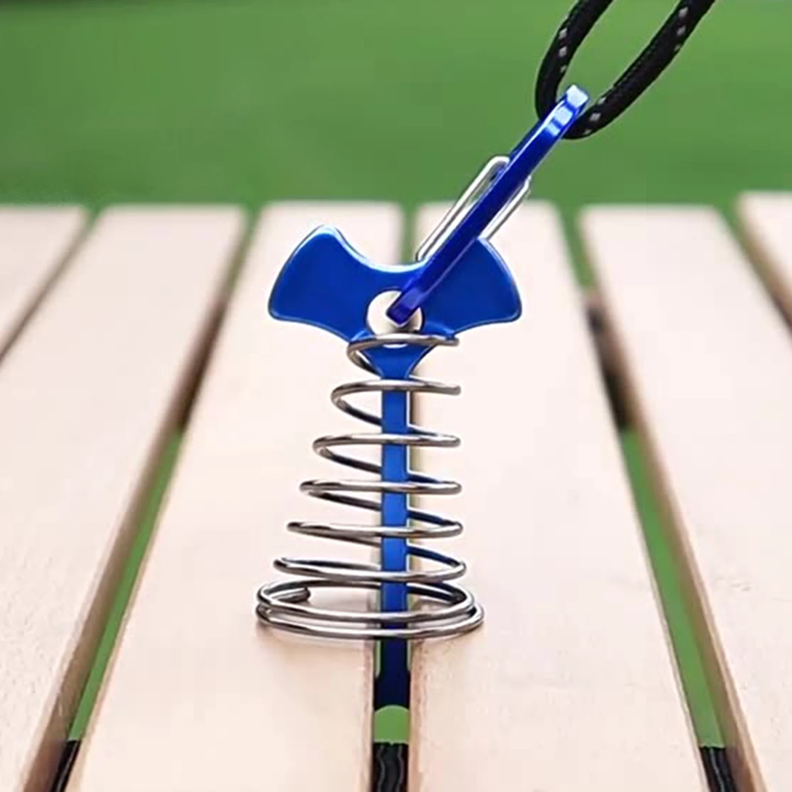 Accesorios para tienda de campaña, cuerda extendida a prueba de viento para acampar al aire libre, tienda de supervivencia salvaje, suministros para exteriores de inserción fija, 4 Uds. - imagen 5