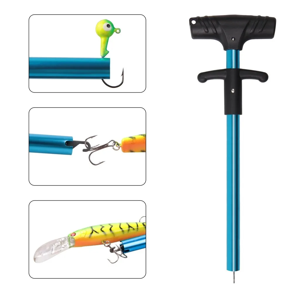 Extractor de anzuelos de pesca, separador de anzuelos portátil, Extractor de anzuelos de aluminio, accesorios de alicates de pesca, 1 Uds. - imagen 4