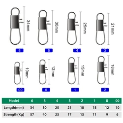 Snap Giratorio Acero al Carbono – Conector para aparejos pesca