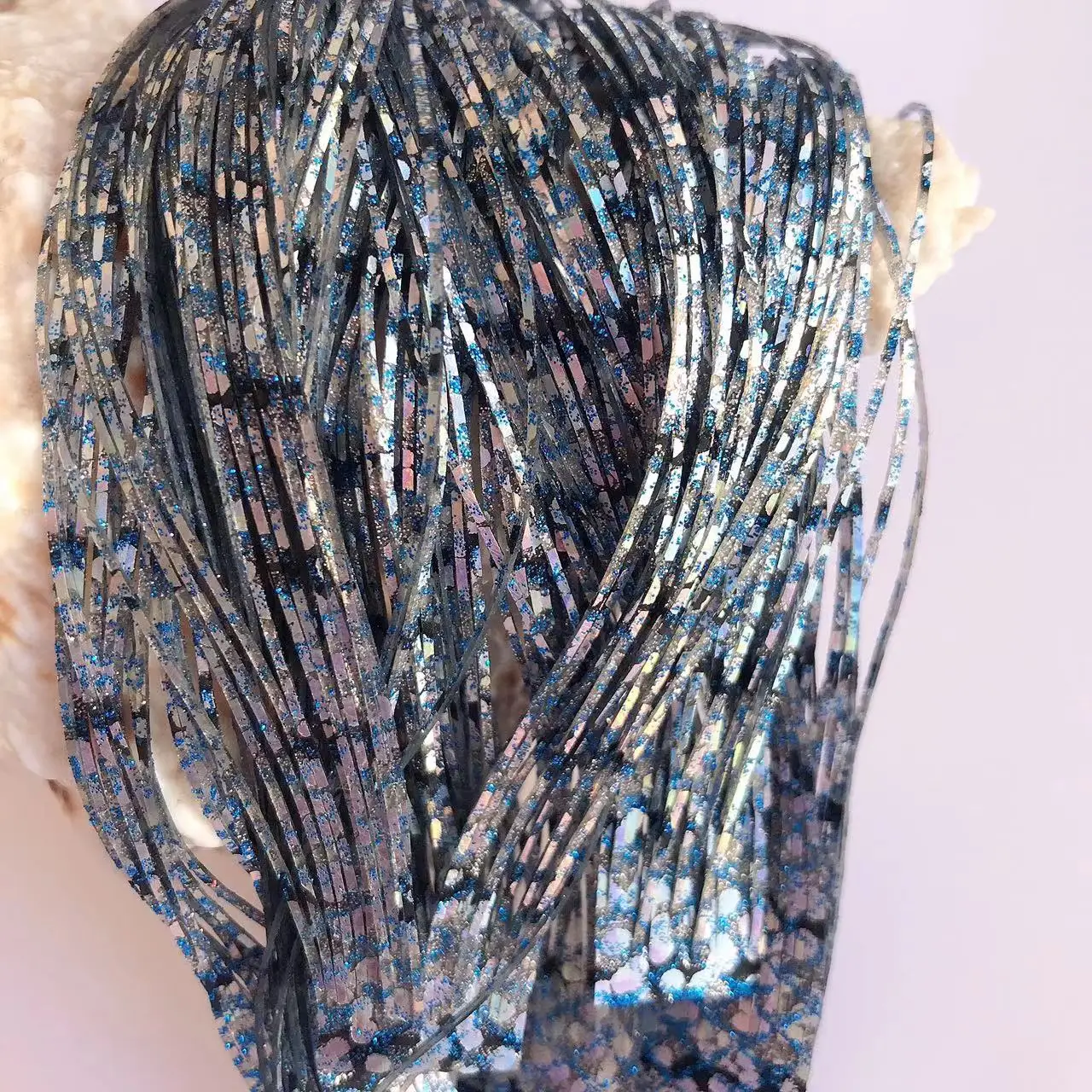 Capas de falda de silicona para Señuelos de Pesca, Material de falda de silicona para artesanía de aparejos, Spinner DIY, plantillas de goma, Buzzbait 8853-319