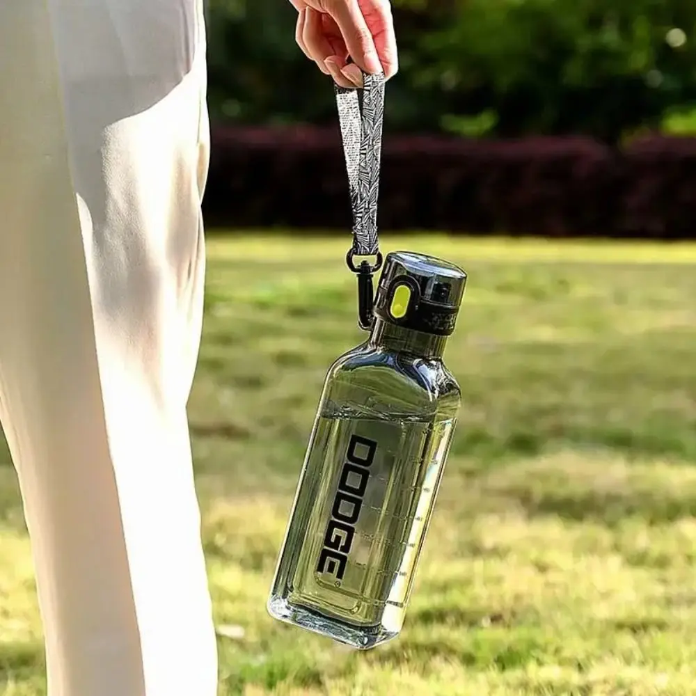 Taza de agua deportiva a prueba de fugas, botella de agua deportiva transparente de 700ml, de gran capacidad, portátil, para correr - imagen 2