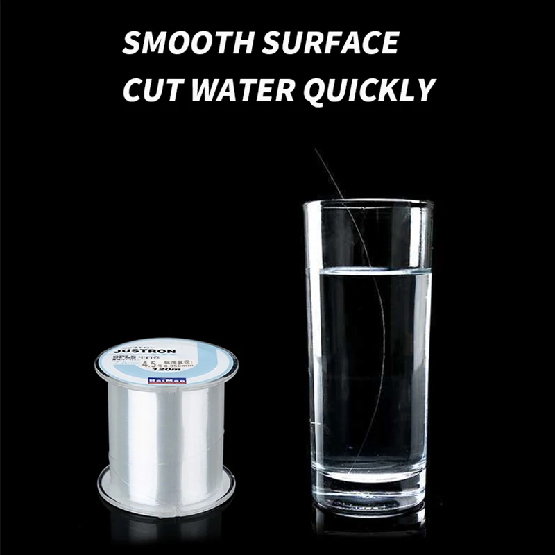 Sedal de pesca con revestimiento de fluorocarbono, hilo de fibra de carbono de hundimiento, 120M, 0,20mm a 0,60mm, 7,15 lb, 45LB - imagen 2