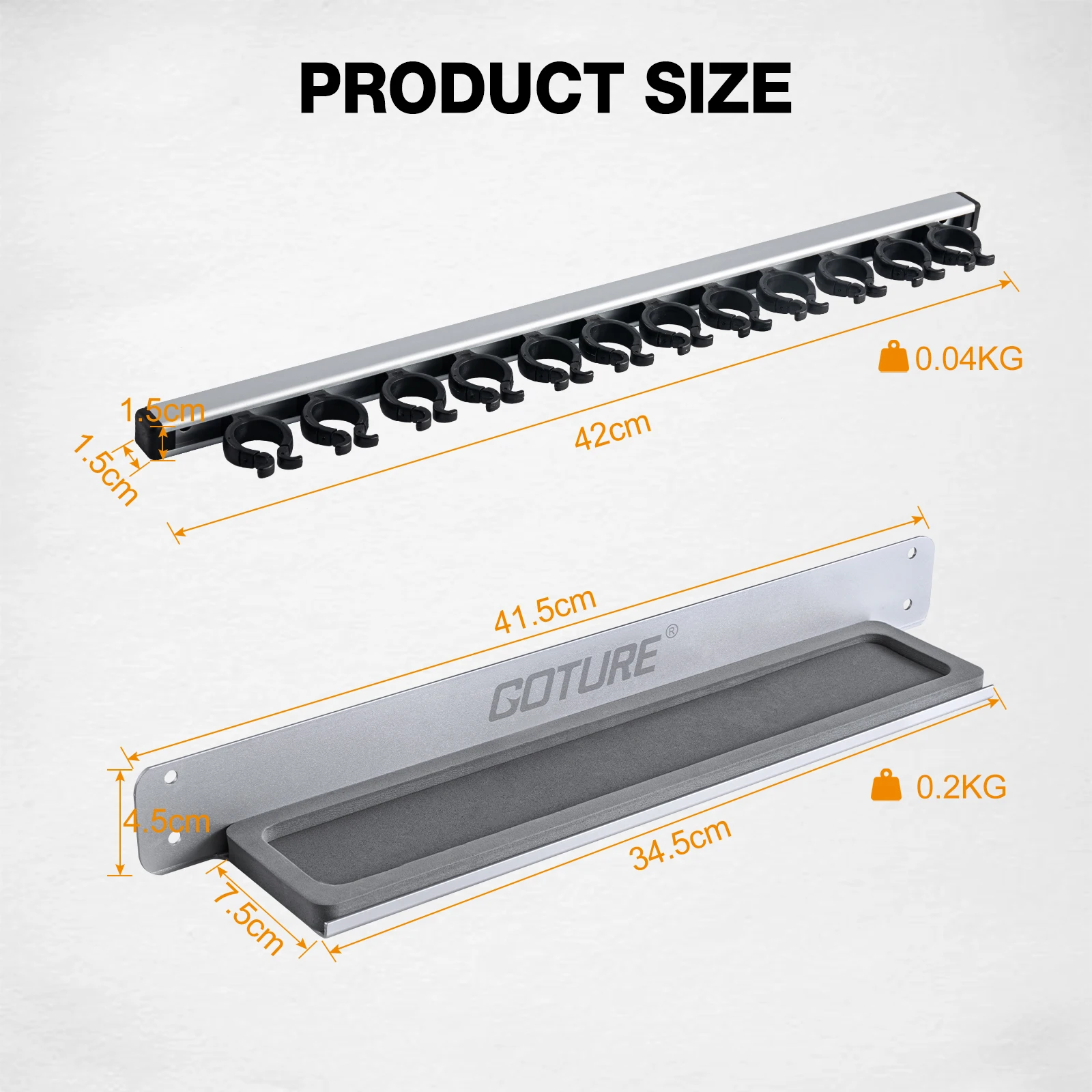 Goture-organizador de caña de pescar de fácil instalación, 2 unidades/caja, soporte de exhibición de poste de marco fijo de 12 varillas para almacenamiento de caña de pescar de garaje/barco - imagen 4