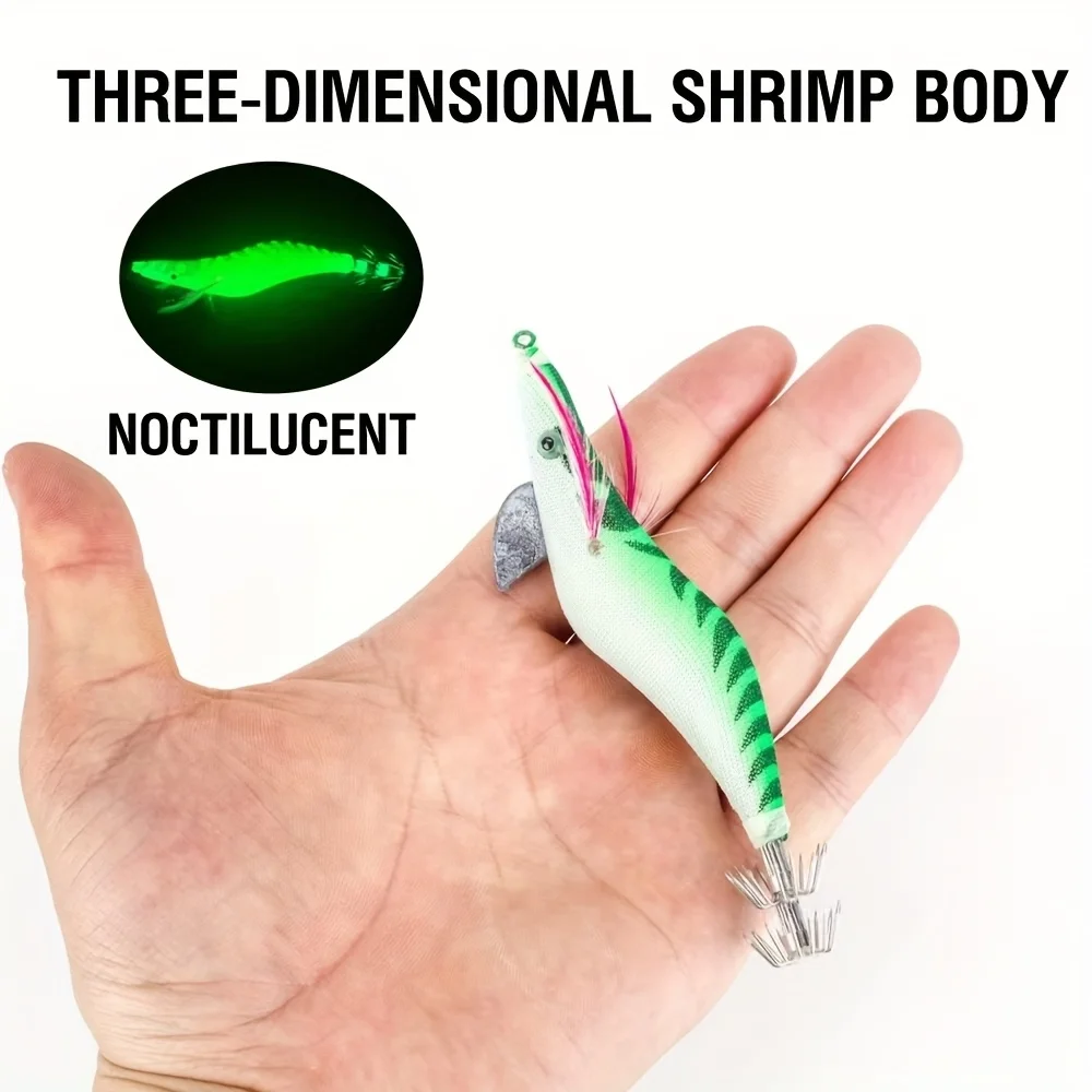 Plantillas Calamar Luminosas – Señuelos para gambas y camarones - imagen 4