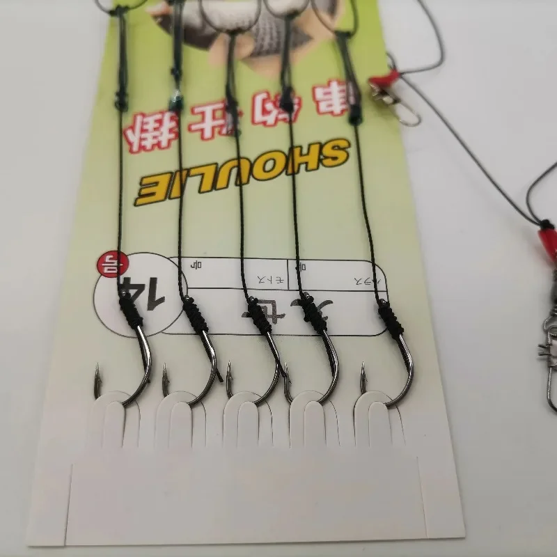 Set anzuelos y líder antibobinado para montaje de aparejos pesca - imagen 4