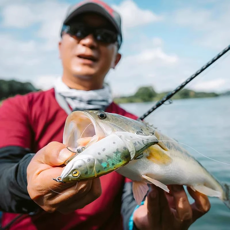 GUÍA POST Mini ZUNNV 2 cebo articulado 70mm 4,5g señuelo de pesca Artificial de hundimiento lento para agua dulce - imagen 3