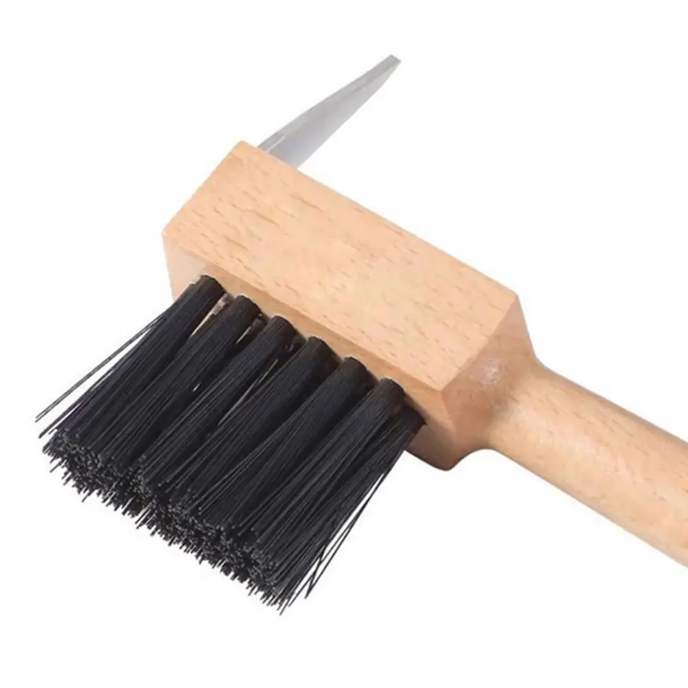 Mango de madera para caballos, cepillo de aseo para pezuñas, herramientas agrícolas, cepillo de limpieza de pezuñas, recorte de zapatos, pies, caballos, selección de aseo - imagen 3