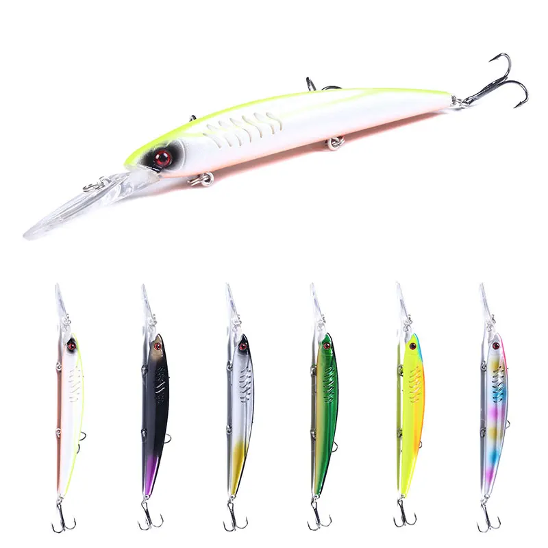 Señuelos Minnow 14 cm para lubina, lucio y carpa