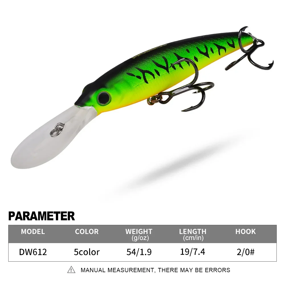 Señuelo de pesca de pececillo Delgado, cebo duro Artificial 3D de 190mm y 54g, Wobbler de fundición larga, Swimbait para lubina de agua salada - imagen 4