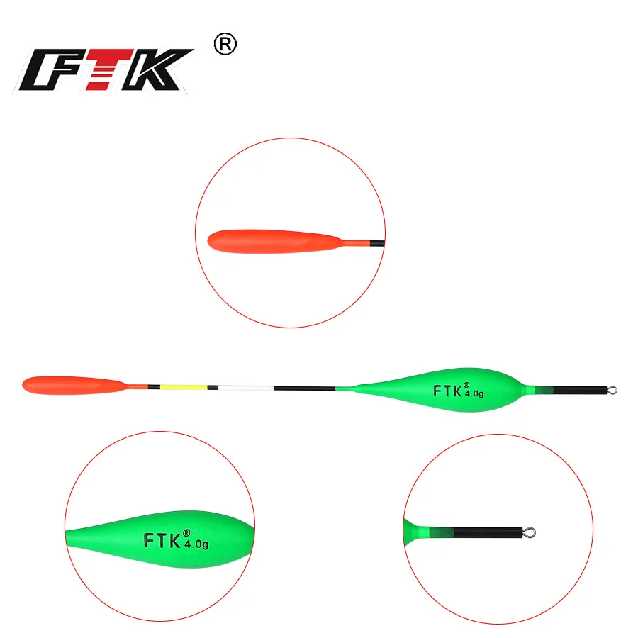 10 unids/pack flotador de Pesca colorido tamaño 2g-5g flotadores de abeto Barguzinsky boya Vertical flotador de Pesca Bobber aparejos de Pesca - imagen 5
