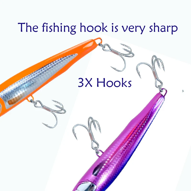 Testar-señuelo de Pesca de 160mm y 45g, cebo de lápiz flotante para curricán, Wobblers artificiales, Stickbait, Pesca en barco, atún, Lucio, lubina - imagen 5