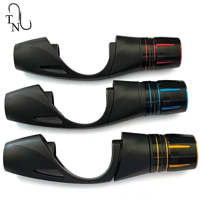 Piezas de aluminio TN98 para caña de pescar, accesorio de reparación de poste, 2 piezas, compatible con asiento de carrete LGS - imagen 3