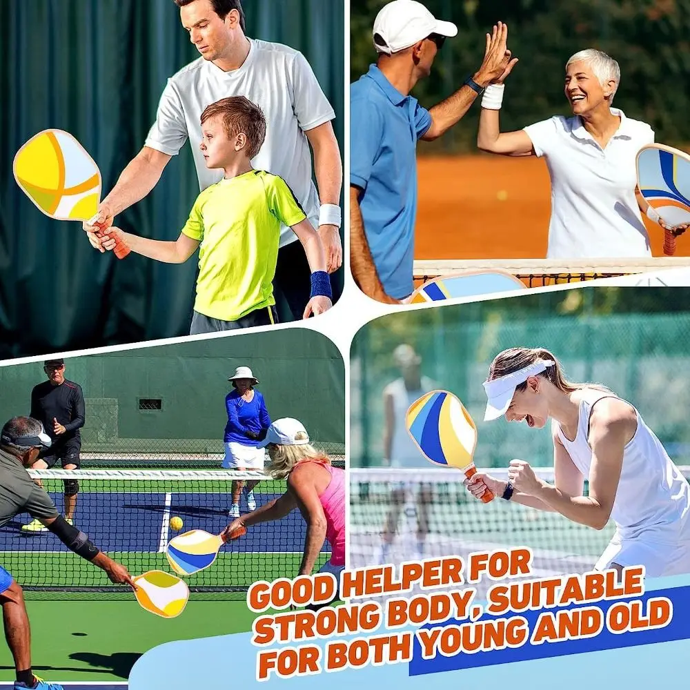 Raqueta de Pickleball fibra vidrio agarre antideslizante ligera - imagen 3