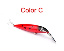Señuelo duro Minnow con lengua de metal para lubina