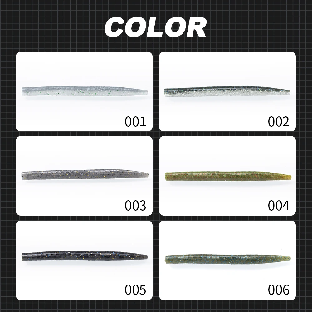 Hunthouse Senko gusano señuelo de pesca suave 105mm 5g 10 Uds cebo de silicona PVC agua salada Lucio lubina trucha Artificial aparejos de peces - imagen 5