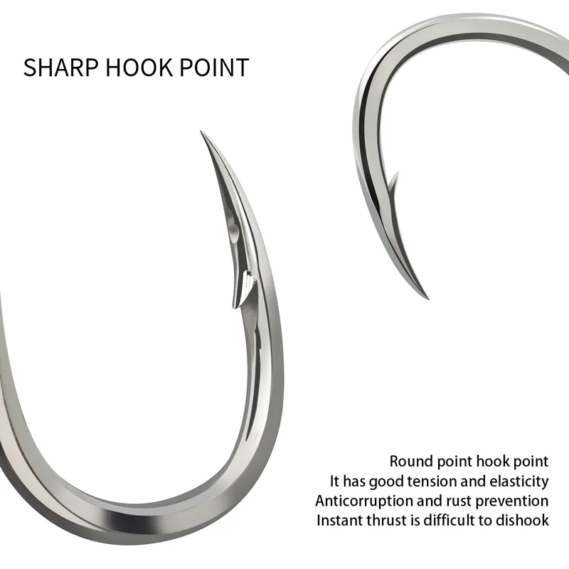 ZYZHE 1 Pieza, Anzuelo de Pesca Jigging Alta Resistencia Bkk8062, Acero con Línea, Tubo Luminoso, Pluma, para en Barco - imagen 3