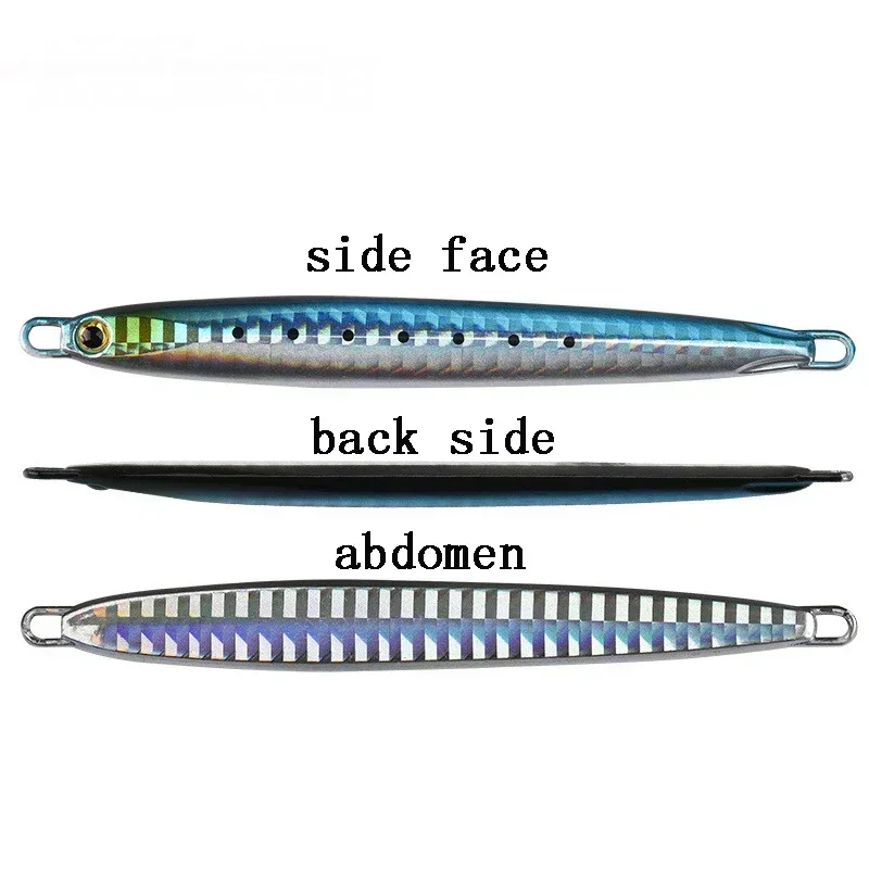 7 Uds. Plantillas de fundición de Metal SSZ súper delgadas 60G 40G 30G 20G 10G Shore Drag Cast Jigging cuchara señuelo de pesca de mar aparejos de cebo Artificial - imagen 3