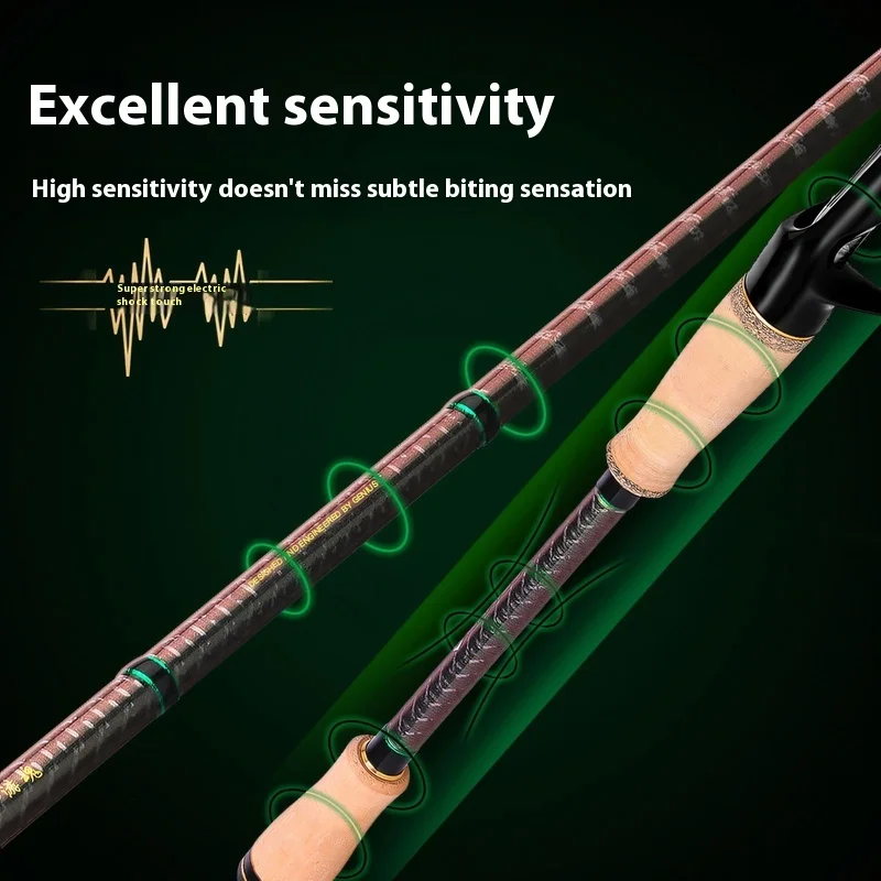 Caña de Casting Genius Wandersoul – Fibra de Carbono 4 Ejes - imagen 2