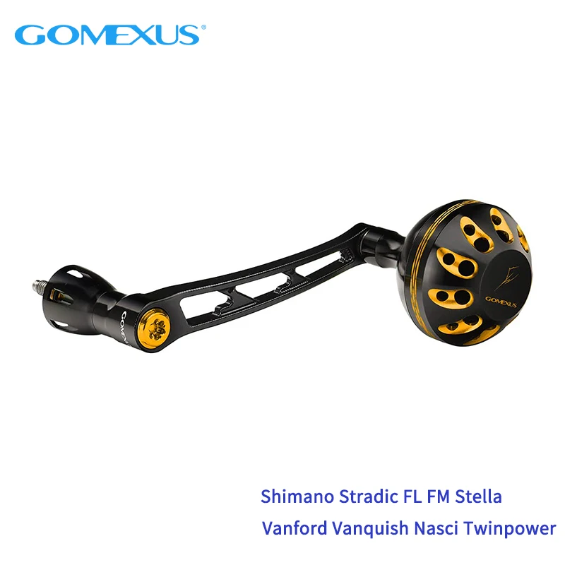 GOMEXUS-MANGO eléctrico para Shimano Stradic FL FM Stella Vanford Vanquish Nasci Twinpower 1000-5000, mango de carrete giratorio
