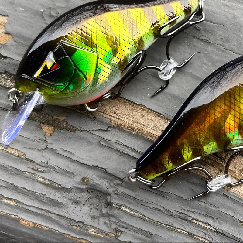 ARK nuevo CT57 placa de lengua cuadrada poco profunda hombre gordo, gancho personalizado Musta KVD, señuelo de tiro lejano cebo falso duro - imagen 4