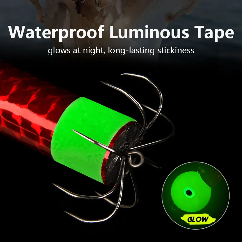 LETOYO-Juego de señuelos de pulpo individual doble, 100cm/140cm, Webfoot luminoso, señuelos de pulpo, plantilla de calamar, cebo Artificial, pesca de pulpo - imagen 5