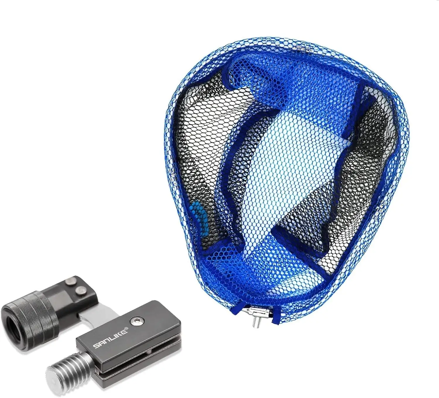 Sunlike Red de Peta Ovalada Aluminio Plegable Goma Azul Grande - imagen 2
