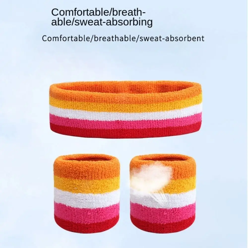 Bandas de sudor para la cabeza para gimnasio, banda absorbente para correr, envoltura para la cabeza de tenis, diadema para el sudor de Yoga, muñequera deportiva para hombres - imagen 3