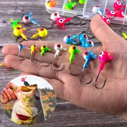 Anzuelos Jig Head de bola redonda con púas para vinilo y gusano