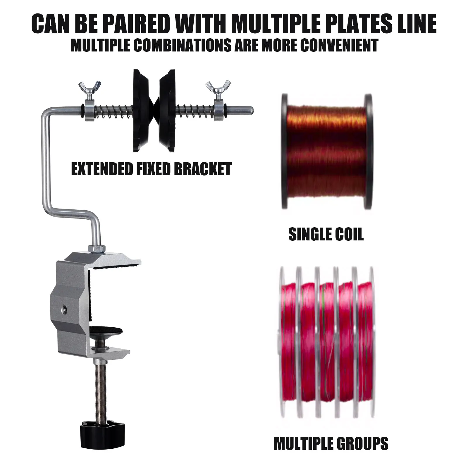 Nuevo carrete de sedal de pesca para Baitcasting, carrete giratorio, máquina enrolladora de sedal portátil, carrete, herramientas de aparejos de pesca - imagen 4