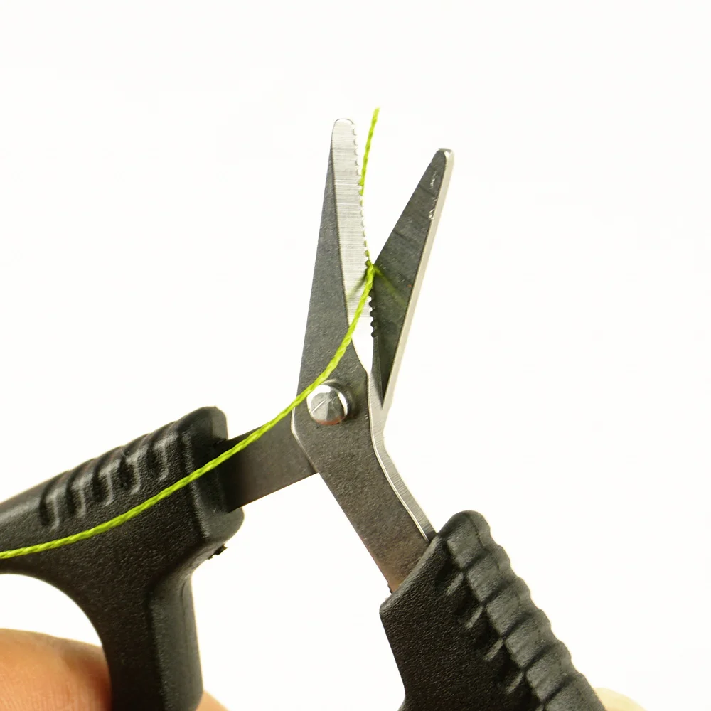 Hirisi-tijeras de pesca multifunción portátiles, tijeras de acero inoxidable, línea trenzada de Pe cortada, accesorios de herramientas de pesca de carpa - imagen 4