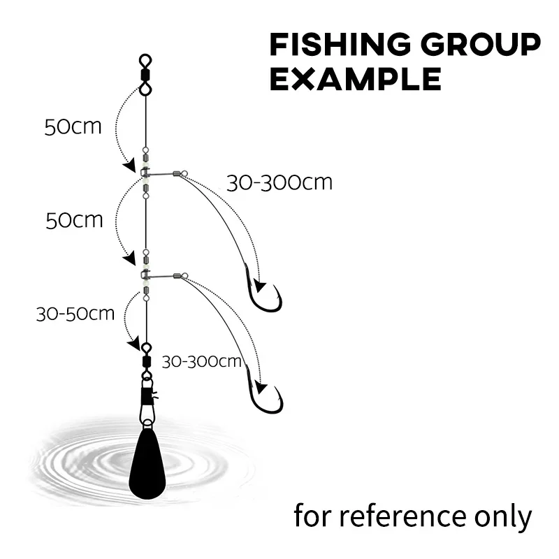 Giratorios de pesca luminosos, 10 Uds., giratorios en forma de T de 3 vías con granos espaciales, conector de broches cruzados de Peaca, aparejos de pesca - imagen 3