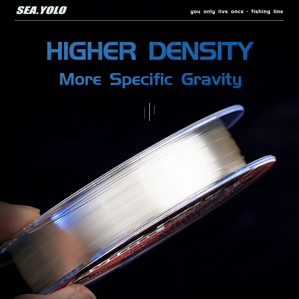Sea.Yolo-sedal de pesca de nailon de cristal fuerte importado, línea principal de nivel transparente, sublínea japonesa, accesorios de pesca, 100m - imagen 3