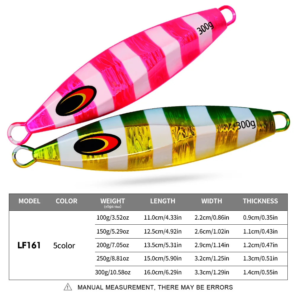 Plantilla grande para pesca, pesas de 100g, 150g, 200g, plantillas de cebo de pesca, señuelos de agua salada, plantilla de lubina de Metal, Isca, purpurina Artificial de peces falsos - imagen 3