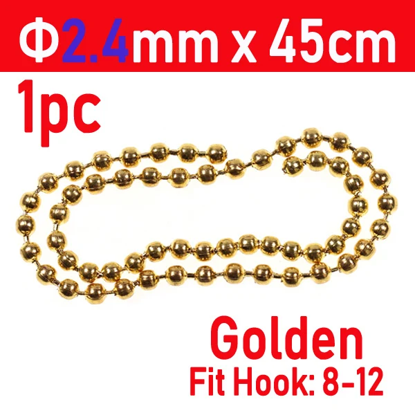 1pc Golden 2l4mm