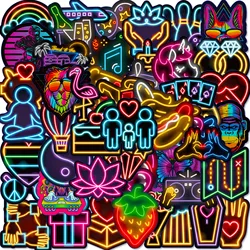 Pegatinas Neon Personalizadas – Diseño Dibujos Animados Adhesivo Resistentes