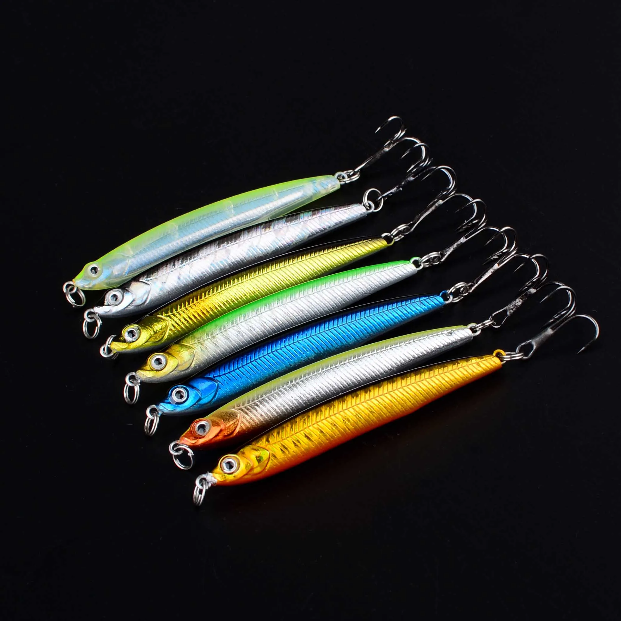 Señuelo de pesca, lápiz que se hunde, fundición larga, sábalo, pececillo, cebo Artificial, señuelos de Lucio, 1 ud. - imagen 5