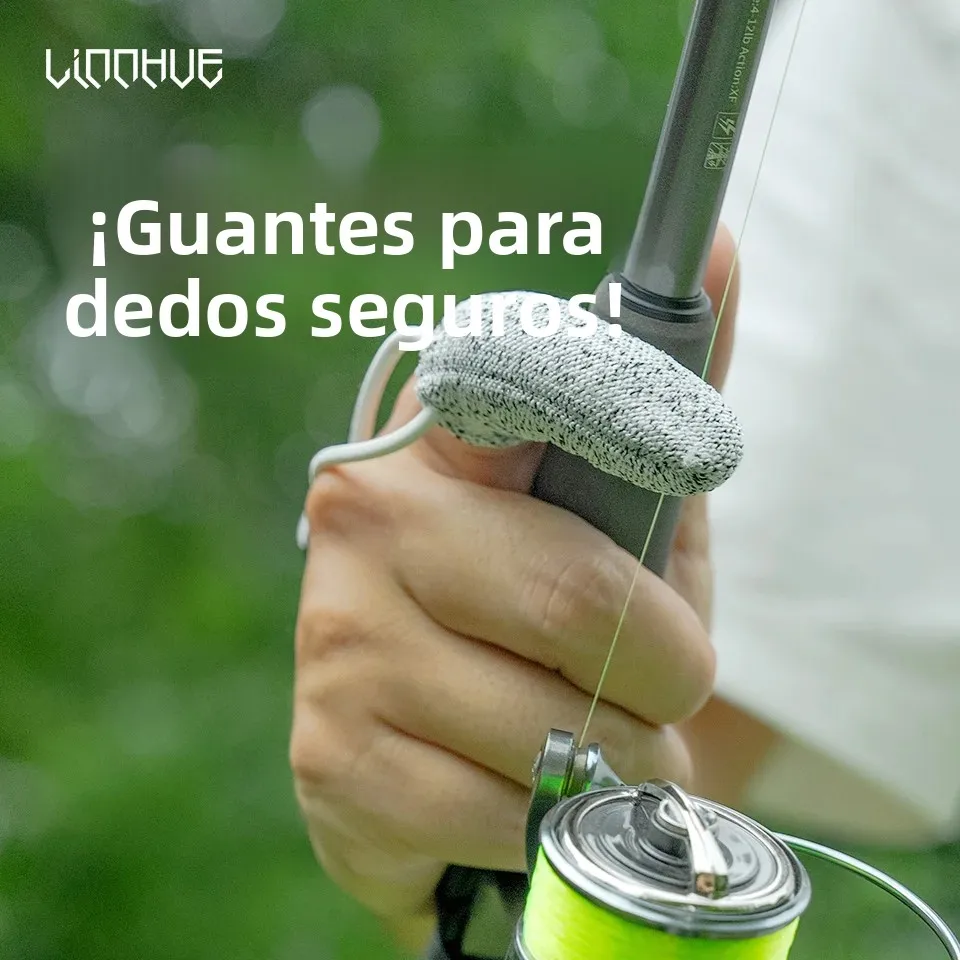 Guantes de pesca resistentes al desgaste, cubierta protectora antitaglio de un solo dedo para línea de Control de pesca de fundición de tiro lejano al aire libre