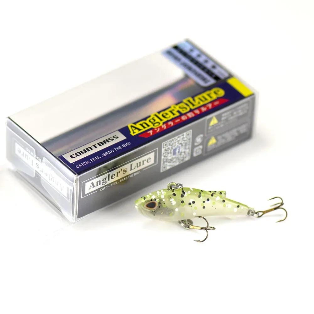 Countbass-señuelo de pesca hundido por vibración, anzuelo VMC aparejo, cebo duro de pescador Wobbler para salmón, lubina, trucha, 40mm, 3,6g - imagen 3