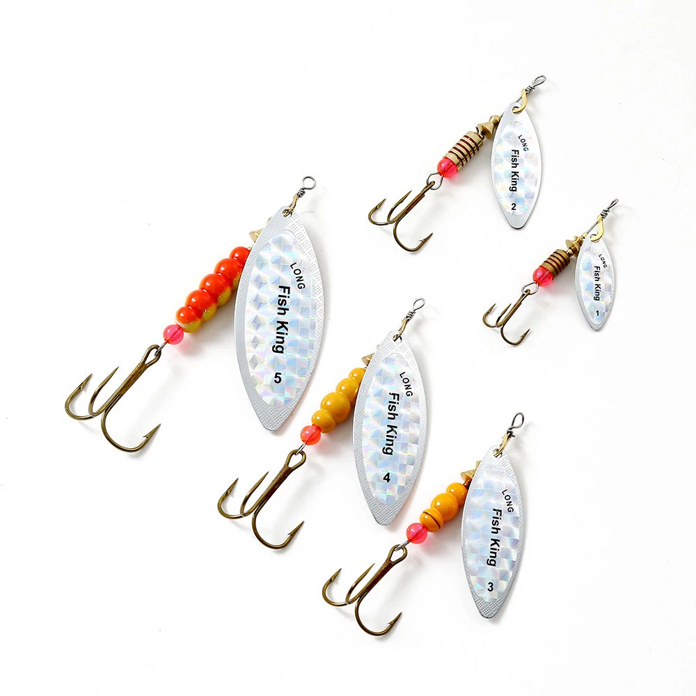 Señuelo giratorio metálico para lubina – Wobbler cuchara artificial - imagen 3