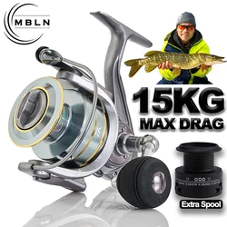 VWVIVIDWORLD, alta calidad, carretes de pesca de agua salada, doble carrete, carrete giratorio, engranaje de aleación, carrete de aleación, brazo de Metal, carrete de fundición