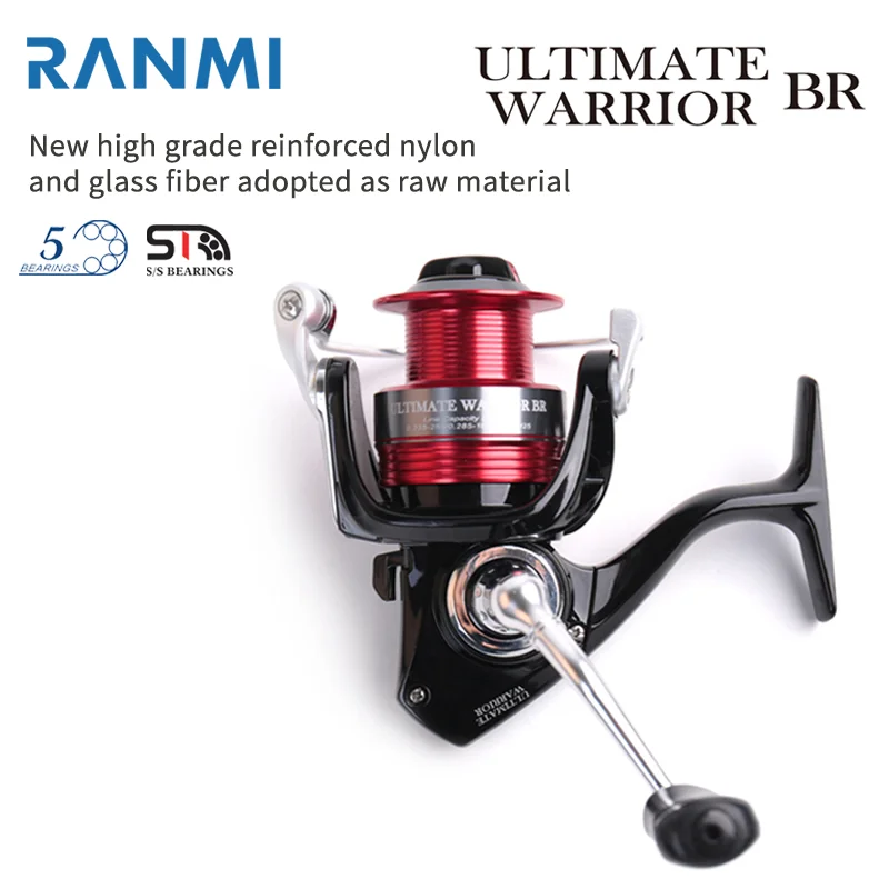 RYOBI-carrete de pesca giratorio RANMI ULTIMATE WARRIOR BR Max Drag, 10kg, BB 5, agua salada - imagen 2