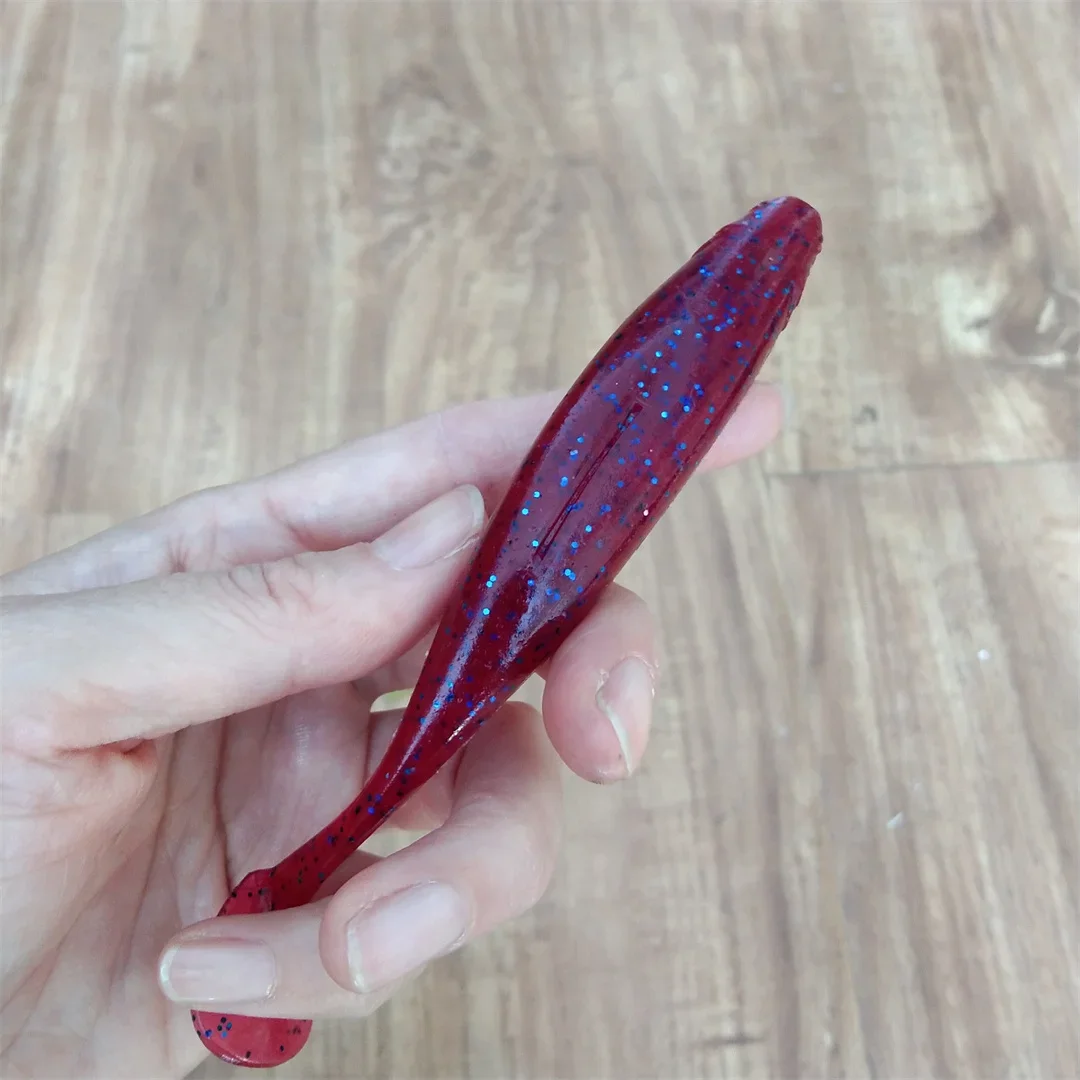 Señuelos de pesca artificiales suaves, 5 uds., 12cm, 13,6g, fácil para enganchar, Lucio grande, accesorios de pesca de carpa grande - imagen 4