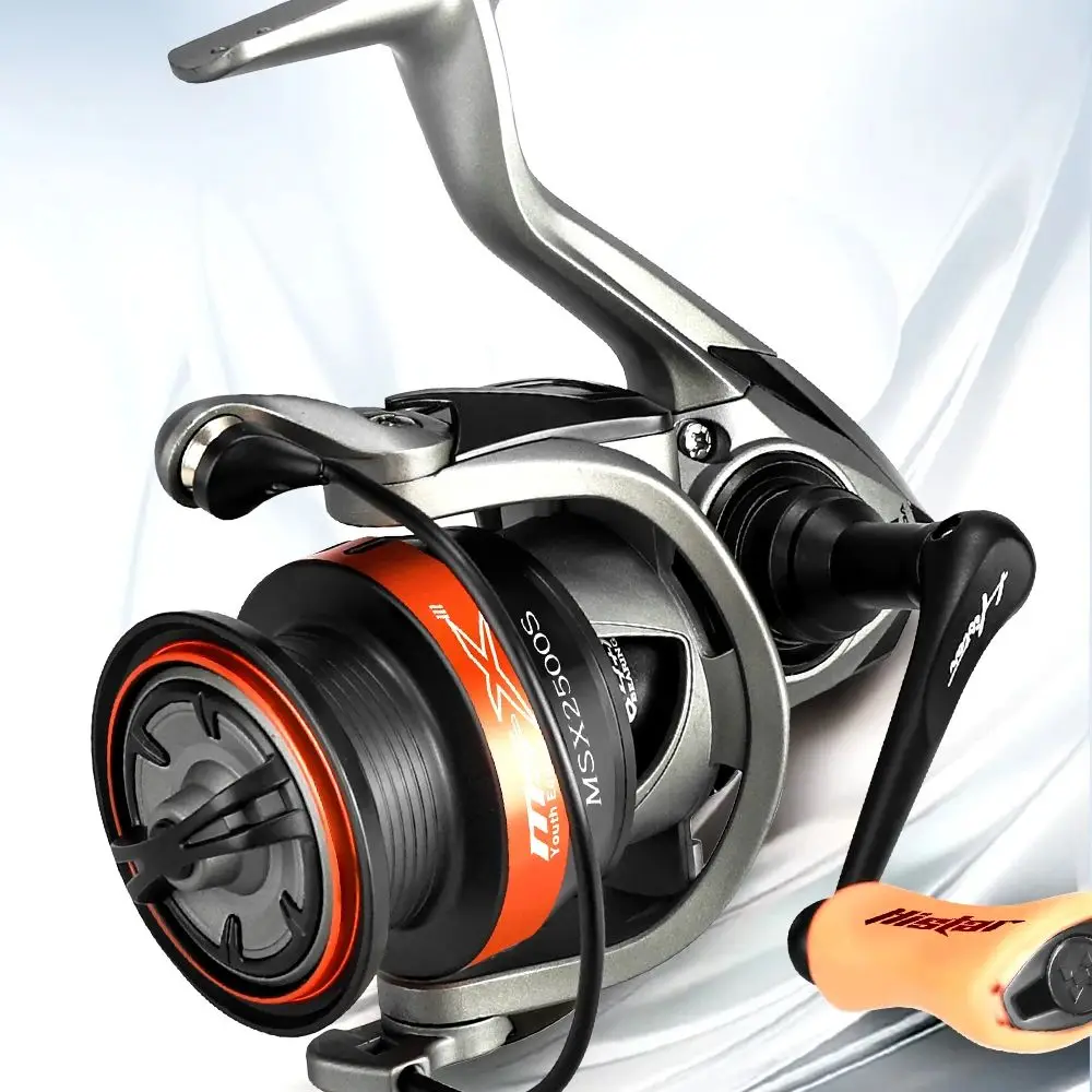 Histar MS-X carrete spinning naranja ligero máxima potencia arrastre