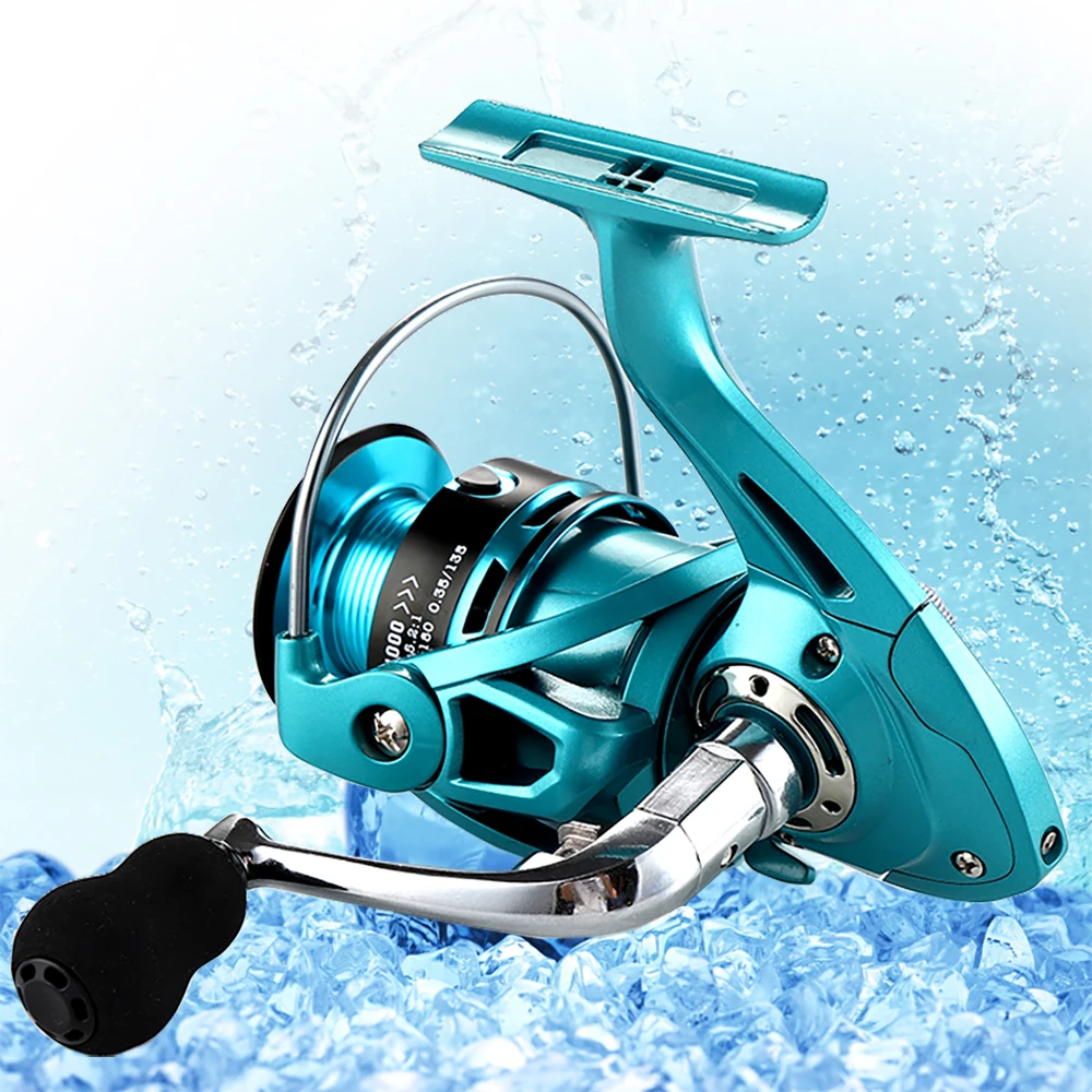 Carrete de Pesca de carpa, accesorio de Metal, giratorio, relación de velocidad 1000: 1, alimentador fuerte, freno delantero, 7000-5,2 - imagen 5